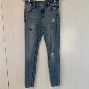 Refuge Distressed Blue Women's Jeans Size 4